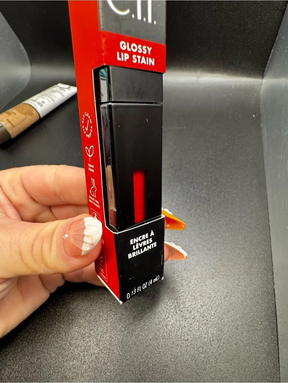 NWT e.l.f. Glossy Lip Stain - Fiery Red
